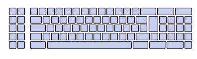 Clavier de type PC/XT