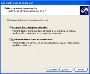 Accepter les connexions entrantes