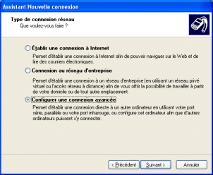 configurer une connexion avancée