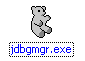 icone jdbgmgr.exe - ourson gris